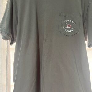 Over Under Flag Men's Gray T-Shirt L